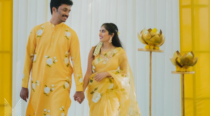 traditional south indian wedding couple