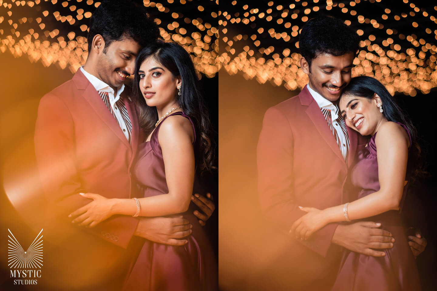 Indian couple posing inside wedding Christian Church. | Photo 270933