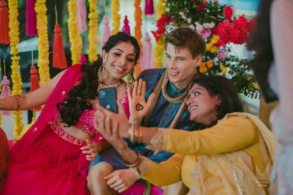 intimate beach front mehendi in chennai planned and captured by Mystic Studios Photography