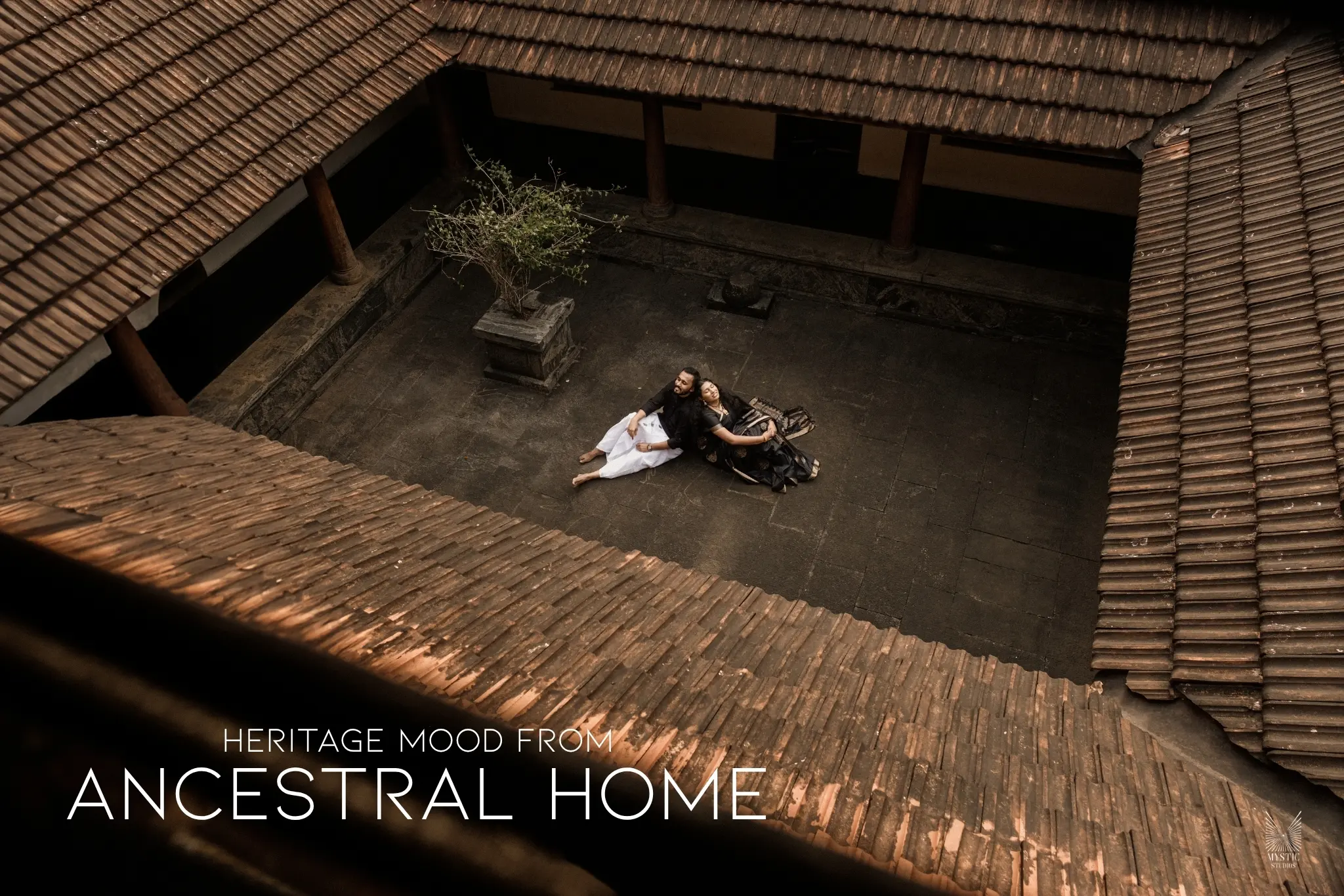 Warm cultural pre-wedding portraits by Mystic Studios.